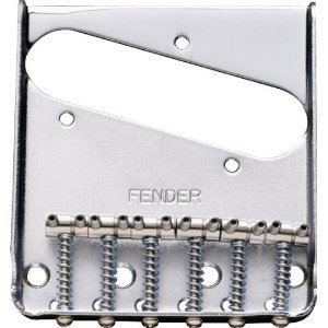 Fender 099-0810-000 Vintage Telecaster®, 6-Saddle Bridge Assembly, chrome