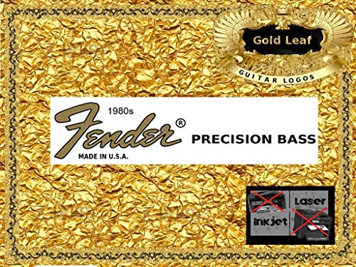 Fender Precision Bass Guitar Decal Headstock Waterslide Restoration logo 20g