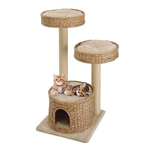 Ferplast Amir Gato rascador, 50 x 50 x 102,5 cm, Color marrón Ferplast Amir Gato rascador, 50 x 50 x 102,5 cm, Color marrón