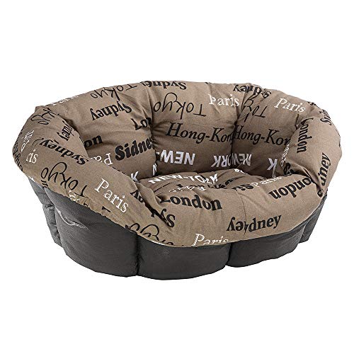 Ferplast Cojín para Cama de Perros y Gatos SOFÀ Cushion 2 Funda Acolchada para Cama de Animales Tipo Cesta de plástico, Algodón Lavable, Regulable con cordón elástico, 52 x 39 x h 21 cm Marrón Ferplast Cojín para Cama de Perros y Gatos SOFÀ Cushion 2 Funda Acolchada para Cama de Animales Tipo Cesta de plástico, Algodón Lavable, Regulable con cordón elástico, 52 x 39 x h 21 cm Marrón