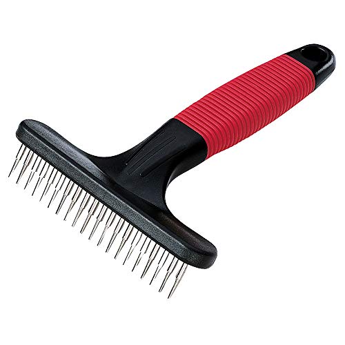 Ferplast Rastrillo para Perros Gro 5872, Púas Redondeadas giratorias, Ideal para el submanto de Animales de Pelo Medio y Largo, 15,5 x 11 x h 3,3 cm Ferplast Rastrillo para Perros Gro 5872, Púas Redondeadas giratorias, Ideal para el submanto de Animales de Pelo Medio y Largo, 15,5 x 11 x h 3,3 cm