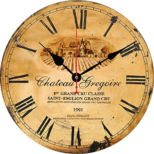 FFDGHB Reloj De Pared Reloj De Pared Antiguo, Reloj De Cocina, Reloj De Pared Retro En Mal Estado, DecoracióN De La Sala De Cocina Casera