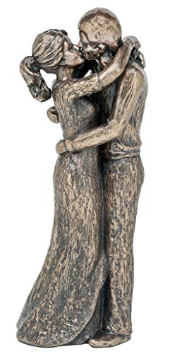 F&G Supplies - Escultura de Bronce Fundido en frío, diseño con Texto en inglés One Love