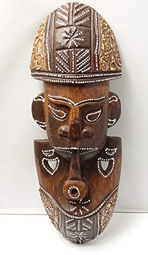 Figura Africana de Madera Tribal 31 cm x 11 cm