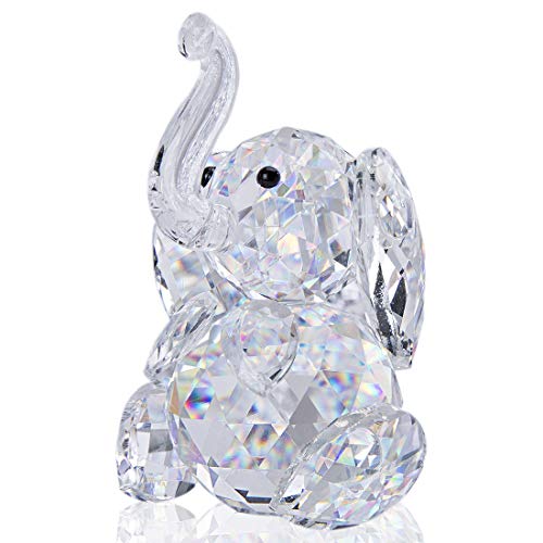 Figura de cristal H&D, con forma de elefante Figura de cristal H&D, con forma de elefante