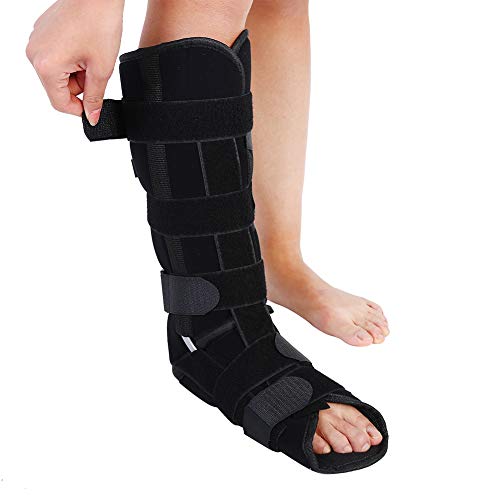 Fijador de fractura de tobillo, adulto Pierna de fijación de protección Médica Soporte de tobillo ajustable Pierna de soporte de pierna Tobillera(M)