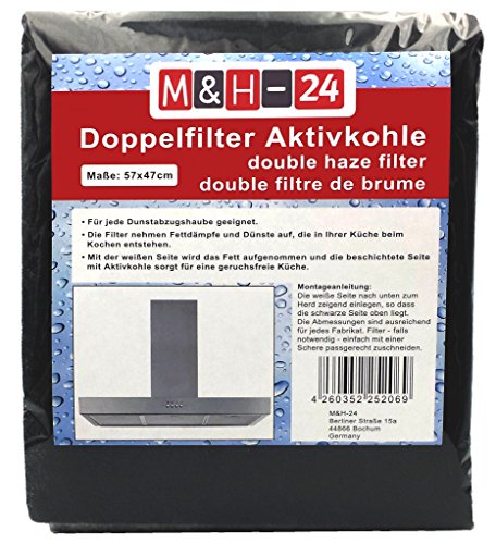 Filtro Campana Extractora Universal con Carbón Activo - Juego de Filtro de Carbono Activo y de Grasa, Filtro Universal para Cualquier Tipo de Campana, 57 x 47 cm, 1 Piezas Filtro Campana Extractora Universal con Carbón Activo - Juego de Filtro de Carbono Activo y de Grasa, Filtro Universal para Cualquier Tipo de Campana, 57 x 47 cm, 1 Piezas