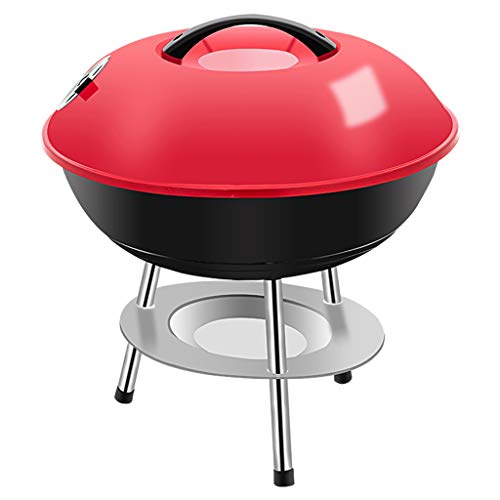 FLAMEER Barbacoa de carbón portátil de gama alta Estufa Shish Kebab BBQ para picnic al aire libre en el patio trasero (14 pulgadas)