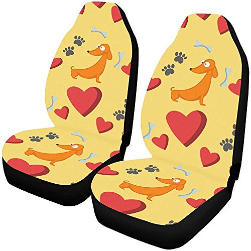 Fundas De Asiento De Coche Universales 2 Piezas Juego De Perro De Juego Protector De Asiento De Cachorro De Raza Pura Fundas De Alfombra De Coche Completo