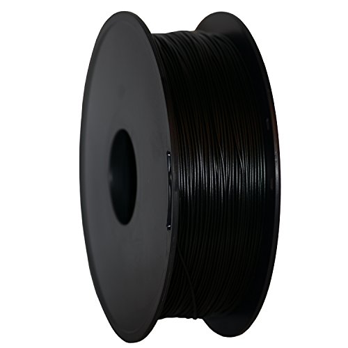 GEEETECH Filamento PLA 1.75mm para impresión 3D, 1kg Spool, Negro GEEETECH Filamento PLA 1.75mm para impresión 3D, 1kg Spool, Negro
