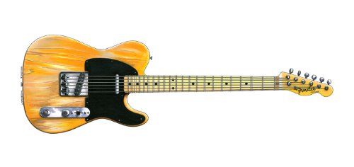 George Morgan Illustration Tarjeta de felicitación de Guitarra 1950s Fender Esquire de Bruce Springsteen, DL tamaño