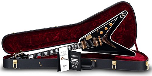 Gibson Flying V Custom EB Custom Shop - Guitarra eléctrica, color dorado