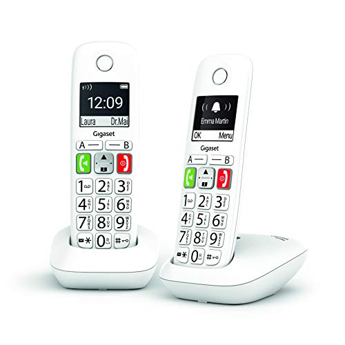 Gigaset E290 Duo - Teléfono para Mayores - Teclas Grandes - Gran Visibilidad - Pack de 2 Unidades Gigaset E290 Duo - Teléfono para Mayores - Teclas Grandes - Gran Visibilidad - Pack de 2 Unidades