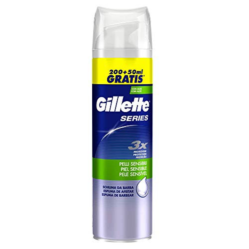 Gillette Series Sensitive Espuma de afeitado para hombre - 250 ml Gillette Series Sensitive Espuma de afeitado para hombre - 250 ml