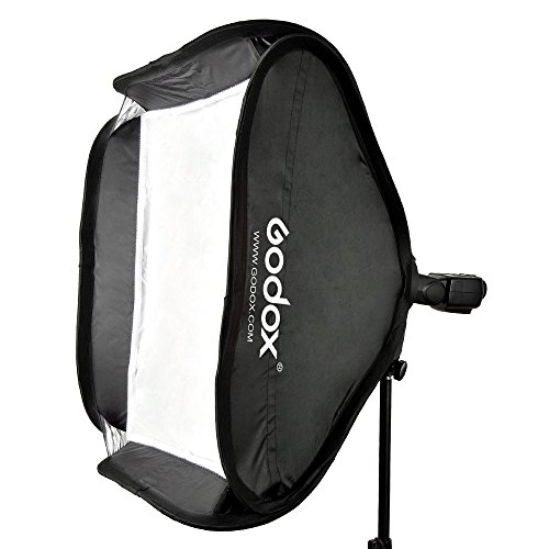 Godox 40 x 40 cm Caja de luz difusor con soporte de fijación Bowens soporte para Speedlite de luz de flash