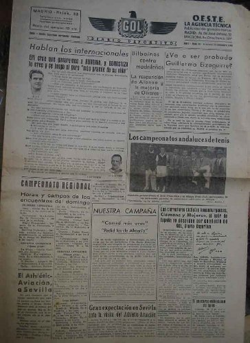 GOL DIARIO DEPORTIVO. Año 1 núm 94 viernes 22 noviembre 1940