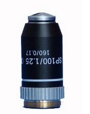 GOWE nuevo 100 x microscopio Semi Plan acromática aceite lente objetivo – nuevo.