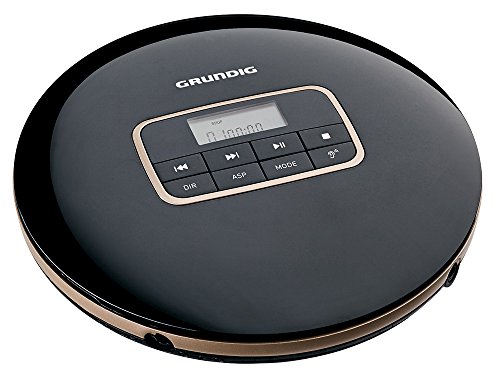 Grundig CDP 6600 - Unidad de CD (MP3, WMA, CD Audio, LCD, 3,5 mm, Am 3, LR 6, AA, Negro, Plata)