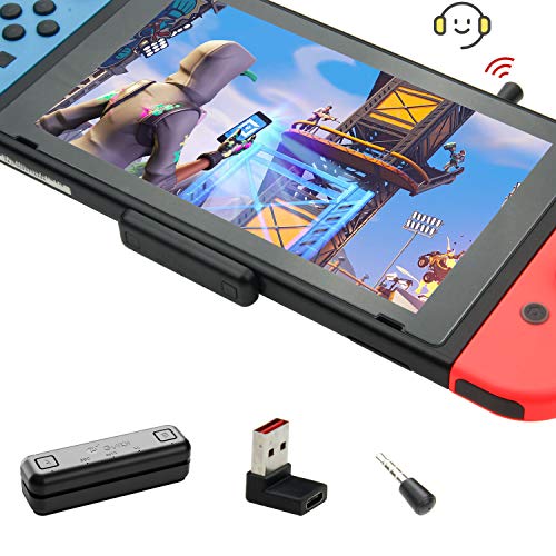 GULIkit Route Air Pro Adaptador Bluetooth para Nintendo Switch/Switch Lite PS4 PC, Transmisor Bluetooth Audio con aptX de Baja Latencia Compatible con Airpods Bose Sony y Auriculares Bluetooth