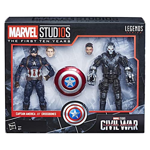 Hasbro accion Marvel Pack 2 Figuras Capitán América & Crossbones, Multicolor (E2447E49)