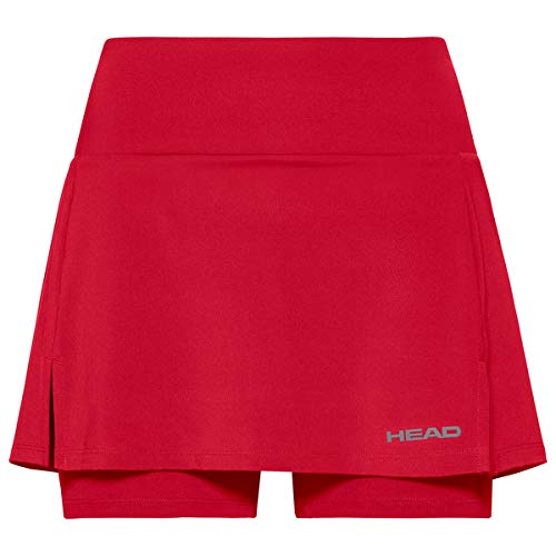 Head Club Basic Skort W - Pantalones Cortos para Mujer, Unzutreffend, Primavera/Verano, Club Basic W, Mujer, Color Rojo, tamaño Medium