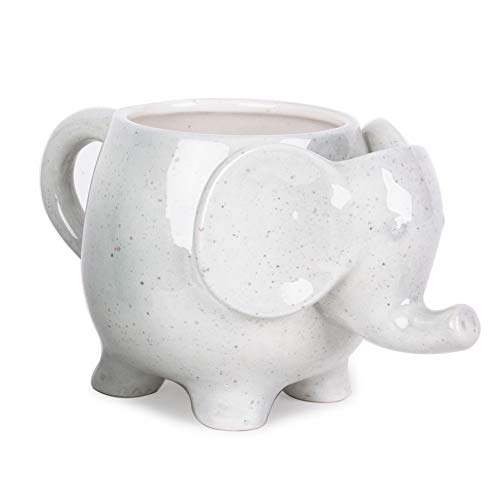 Helio Ferretti. Tea Mug. Taza en forma de elefante para tomar el té o el café del desayuno. Vaso de porcelana grande con cómoda asa para agarre. Modelo blanco. Helio Ferretti. Tea Mug. Taza en forma de elefante para tomar el té o el café del desayuno. Vaso de porcelana grande con cómoda asa para agarre. Modelo blanco.