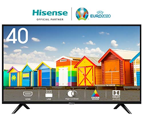 Hisense H40BE5000 - TV LED 40' Full HD, 2 HDMI, 1 USB, salida óptica, Audio DD+