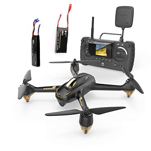 Hubsan H501s x4 Pro 5.8G FPV Cuadricoptero 10 Plus Canales sin Cabeza GPS RTF Dron con cámara de 3M píxeles (Negro)