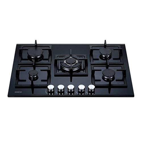 IN Placa DE Gas 5 Fuegos INFINITON Ancho 70 cm 78MCICRG5 (Negro) (Parrillas Hierro, Triple Anillo, Encendido electronico, Quemadores Desmontables) IN Placa DE Gas 5 Fuegos INFINITON Ancho 70 cm 78MCICRG5 (Negro) (Parrillas Hierro, Triple Anillo, Encendido electronico, Quemadores Desmontables)