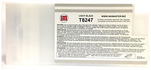 Ink Master - Cartucho remanufacturado EPSON T8247 Light Black para Epson SC P6000 P7000 P8000 P9000 P7000V P9000V