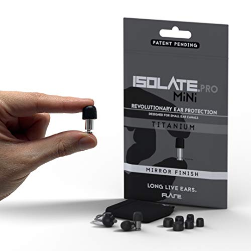 ISOLATE® MiNi PRO Tapones para los oídos, revolucionarios protectores de titanio para los oídos