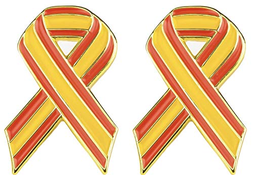 Juego de 2 x Bandera de España Cinta de Metal Estilo Pin Insignias 21 mm x 15 mm