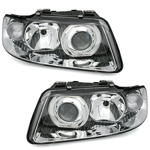 Juego de faros Facelift, izquierdo y derecho, H1 / H7 para dispositivo nivelador de faros Juego de faros Facelift, izquierdo y derecho, H1 / H7 para dispositivo nivelador de faros