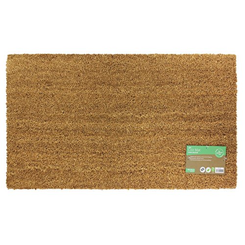 JVL - Felpudo (Fibra de Coco y PVC, 40 x 70 cm), Color marrón JVL - Felpudo (Fibra de Coco y PVC, 40 x 70 cm), Color marrón