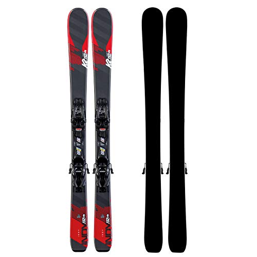 K2 Indy 4.5 FDT JR Black SET-100 cm-10D0808.209.1.100-Ski - Juego de esquís con Fijaciones, diseño 100