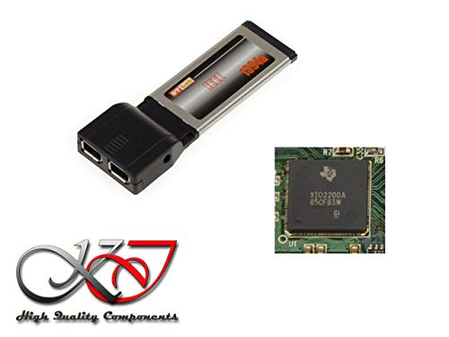 Kalea-Informatique - Tarjeta ExpressCard (34 mm, 2 puertos FireWire IEEE1394a) - CHIPSET TI XIO2200A