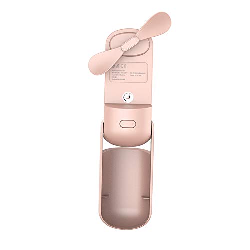 KAMIER Mini Ventilador Plegable Manual de Spray Ideal para Ventiladores personales en hogares, oficinas, dormitorios, bibliotecas