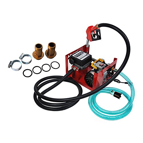 Kit de dispensador de bomba de combustible diésel eléctrico de transferencia de combustible, boquilla de combustible/aceite, bomba de biodiésel, 550 W, 60 l Kit de dispensador de bomba de combustible diésel eléctrico de transferencia de combustible, boquilla de combustible/aceite, bomba de biodiésel, 550 W, 60 l
