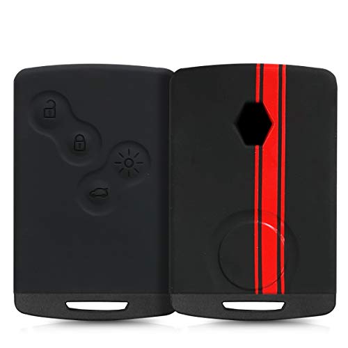 kwmobile Funda Compatible con Llave de 4 Botones para Coche Renault (Solamente Keyless Go) - Carcasa Protectora Suave de Silicona - Rally kwmobile Funda Compatible con Llave de 4 Botones para Coche Renault (Solamente Keyless Go) - Carcasa Protectora Suave de Silicona - Rally