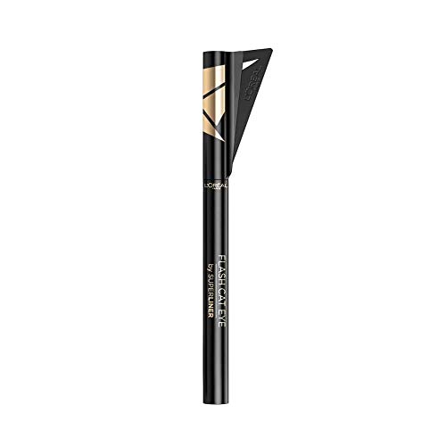 L´Oréal Paris Make Up Artist Superliner Flash Cat Eye, Eyeliner Líquido, Color Negro L´Oréal Paris Make Up Artist Superliner Flash Cat Eye, Eyeliner Líquido, Color Negro