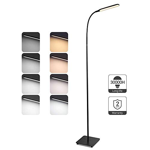 Lampara de pie LED Regulable TaoTronics Luz de Pie para Salon, Dormitorio, Estudio y Leer, Diseño Moderno, Luz cuidado Ojos,Bajo Consumo Lampara de pie LED Regulable TaoTronics Luz de Pie para Salon, Dormitorio, Estudio y Leer, Diseño Moderno, Luz cuidado Ojos,Bajo Consumo
