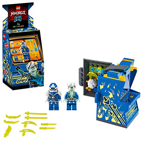 LEGO Ninjago - Cabina de Juego: Avatar de Jay, Set de Construcción de Máquina Arcade Coleccionable con Minifigura de Jay, Juguete de Prime Empire, a Partir de 7 Años (71715) , color/modelo surtido