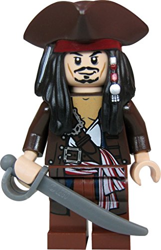 LEGO Piratas del Caribe - Figura del capitán Jack Sparrow con Sombrero Pirata LEGO Piratas del Caribe - Figura del capitán Jack Sparrow con Sombrero Pirata