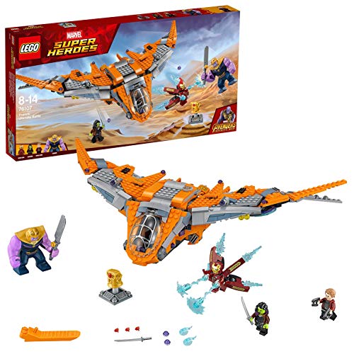 LEGO Super Heroes Thanos: Batalla definitiva, construcción con Nave de Juguete de los Vengadores, Incluye Minifiguras de Iron-Man, Gamora y Star-Lord (76107) LEGO Super Heroes Thanos: Batalla definitiva, construcción con Nave de Juguete de los Vengadores, Incluye Minifiguras de Iron-Man, Gamora y Star-Lord (76107)