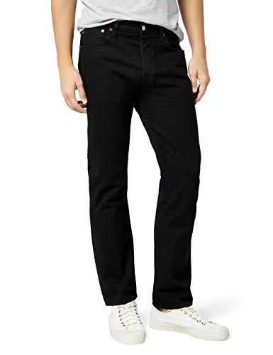 Levi's 501 Original Fit Jeans Pantalón vaquero con diseño clásico y cómodos de usar, Black 0165, 32W / 30L para Hombre