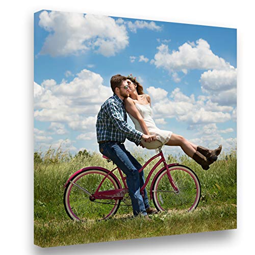 Lienzo 40x40 Personalizado con Foto y(o) Texto. Personalizalo Online. Impreso en Calidad fotográfica. Lienzo Tejido (300g)