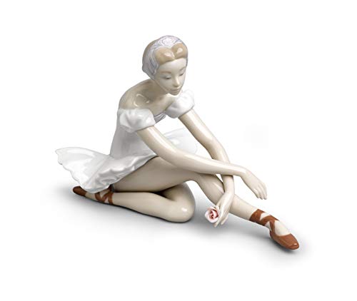 LLADRÓ Figura Mujer Ballet De La Rosa. Figura Bailarina de Porcelana.