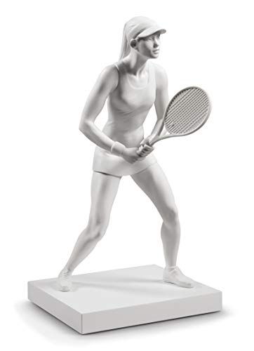 LLADRÓ Figura Mujer Tenista. Figura Tenista de Porcelana.
