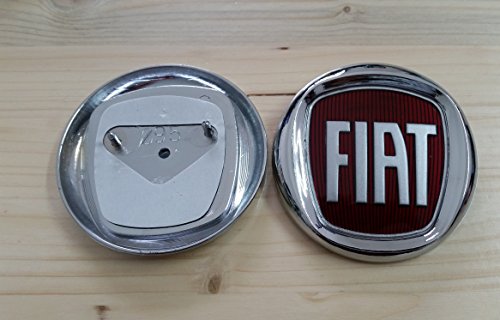 Logotipo escudo/friso rojo, Fiat 500 Bravo, grande, idea trasera Logotipo escudo/friso rojo, Fiat 500 Bravo, grande, idea trasera