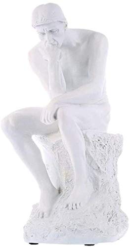 LPQA Estatuas decoración estatuas y esculturas Resina el Pensador Escultura esculturas Figura Personaje Arte artesanía estatuas para decoración decoración Accesorios Regalo
